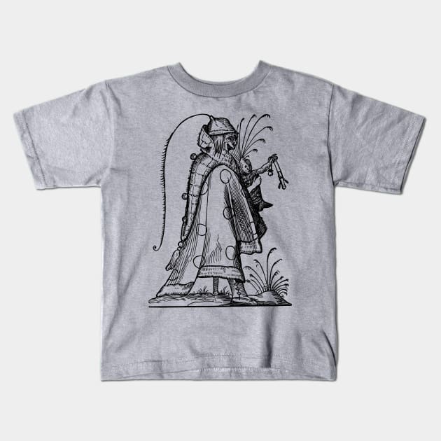Grotesque #92 The Drolatic Dreams of Pantagruel (1565) Kids T-Shirt by n23tees